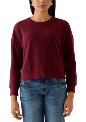 OLIVE + OAK Women's Cozy Knit Crew Neck Sweater, XL
