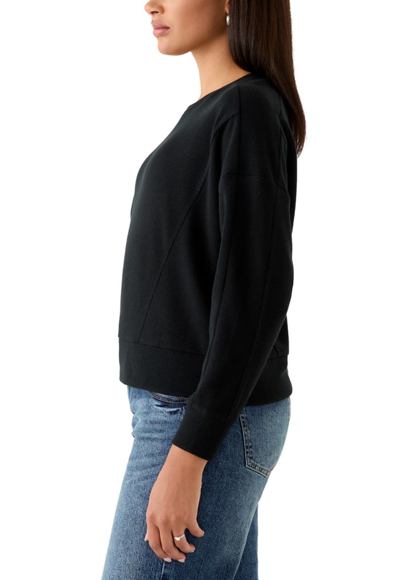 Womens Cozy Knit Crew Neck Sweater