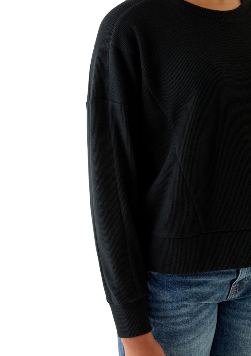 Womens Cozy Knit Crew Neck Sweater