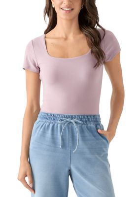 OLIVE + OAK Women's Square Neck Bodysuit, XL