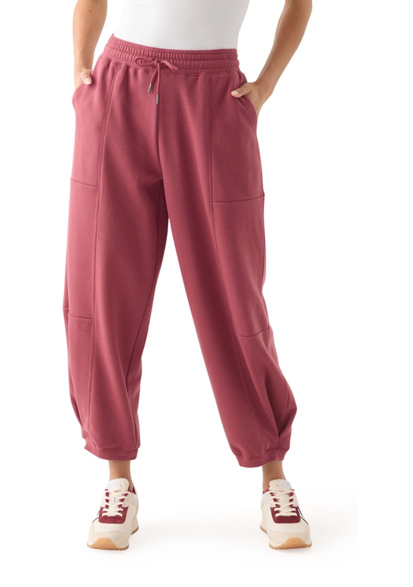 Womens Athleisure Barrel Pants