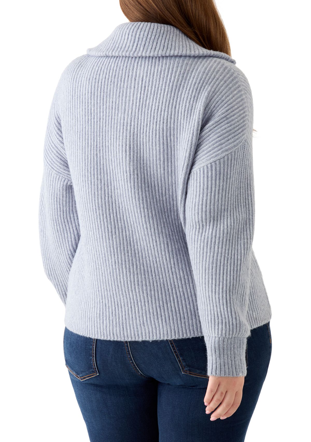 Plus Size 1/4 Zip Pullover 