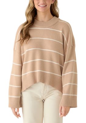 OLIVE + OAK Women's Long Sleeve Crew Neck Sweater, XL