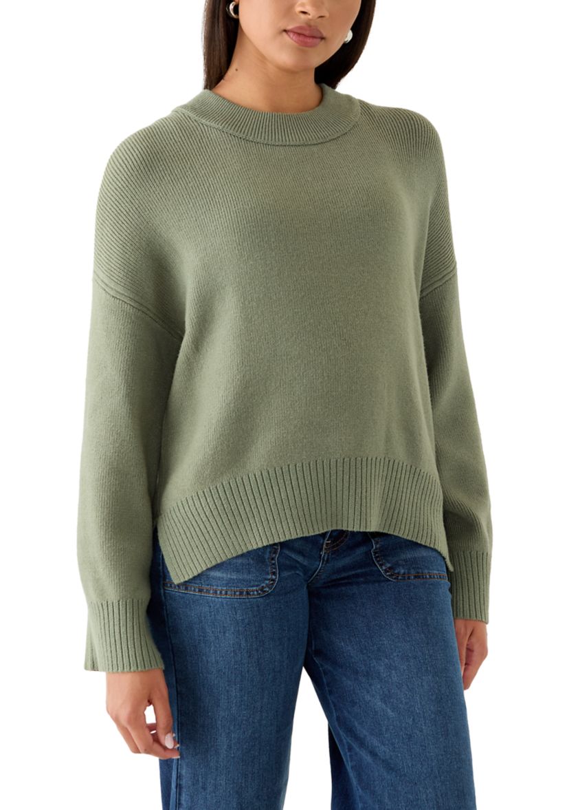 Womens Long Sleeve Crew Neck Sweater
