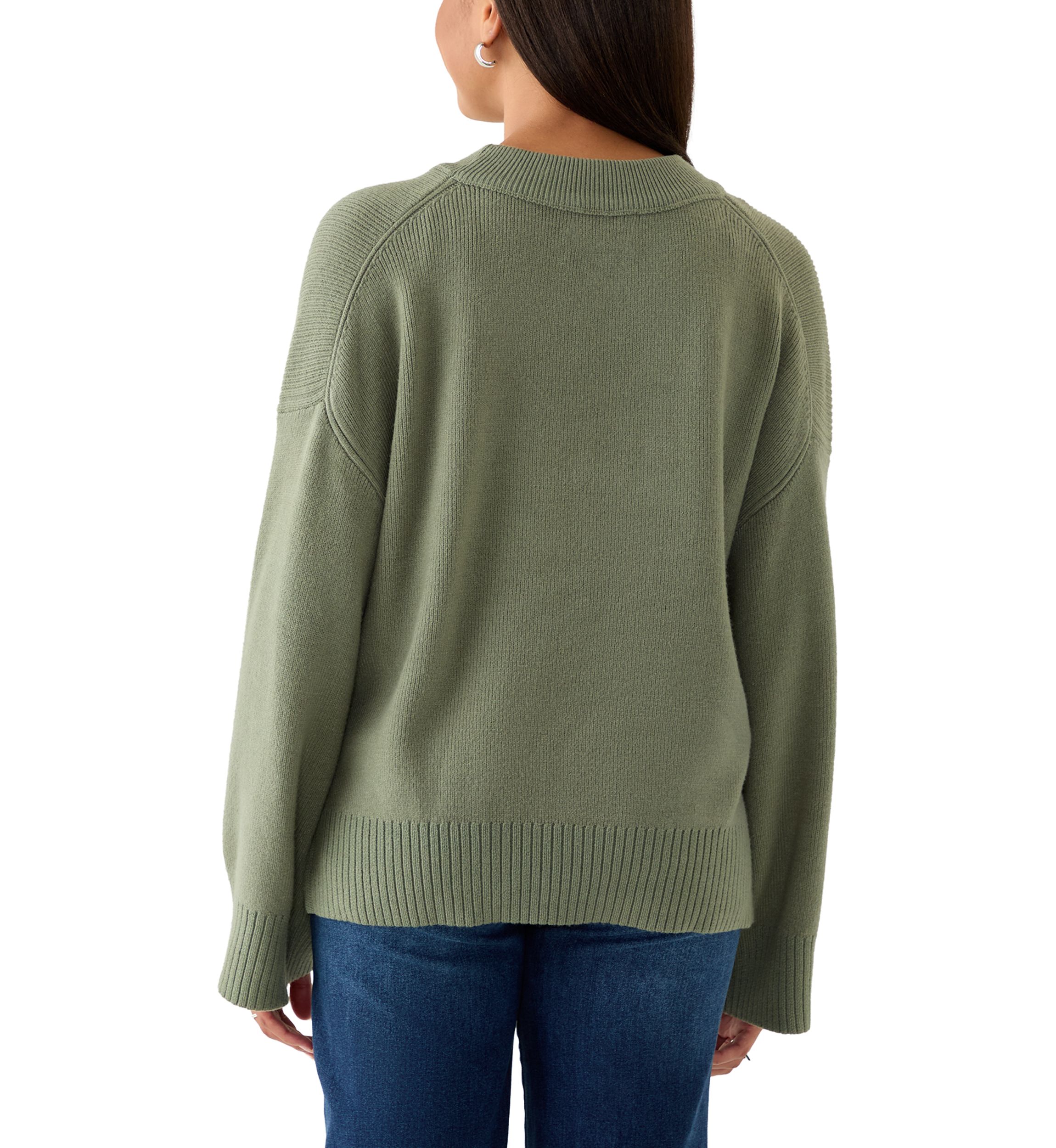 Womens Long Sleeve Crew Neck Sweater