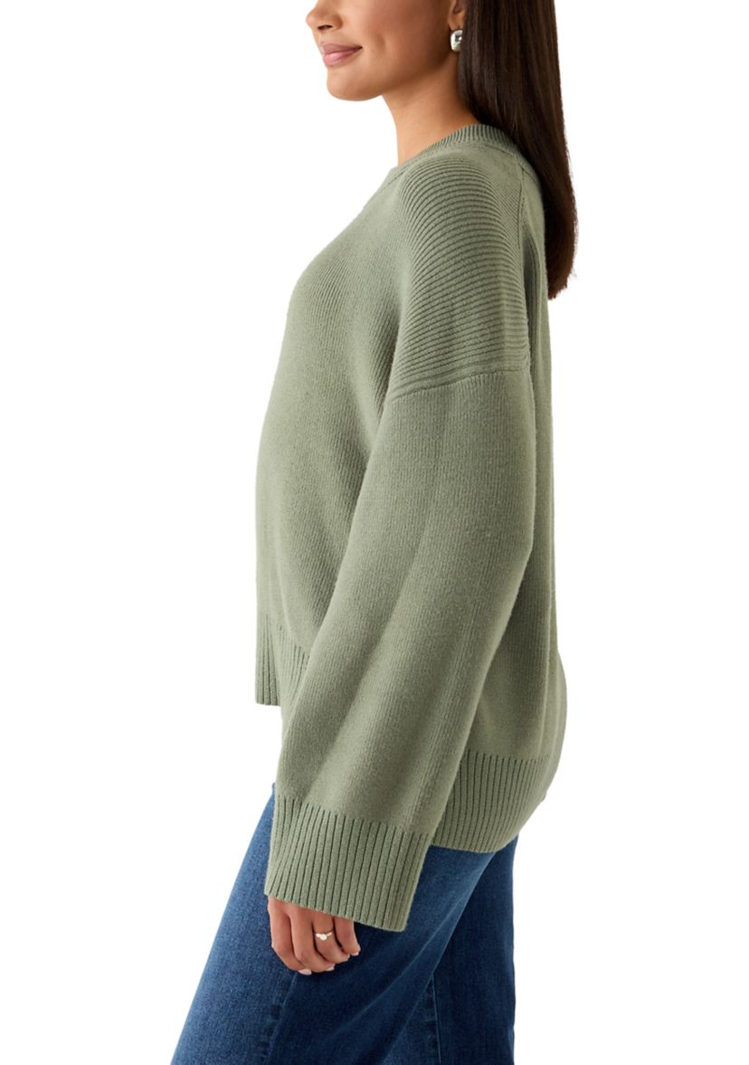 Womens Long Sleeve Crew Neck Sweater
