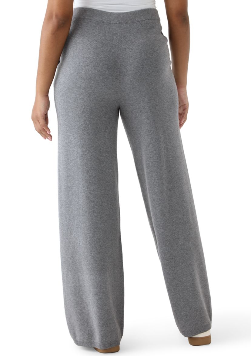 Womens Sweater Pants with Piping