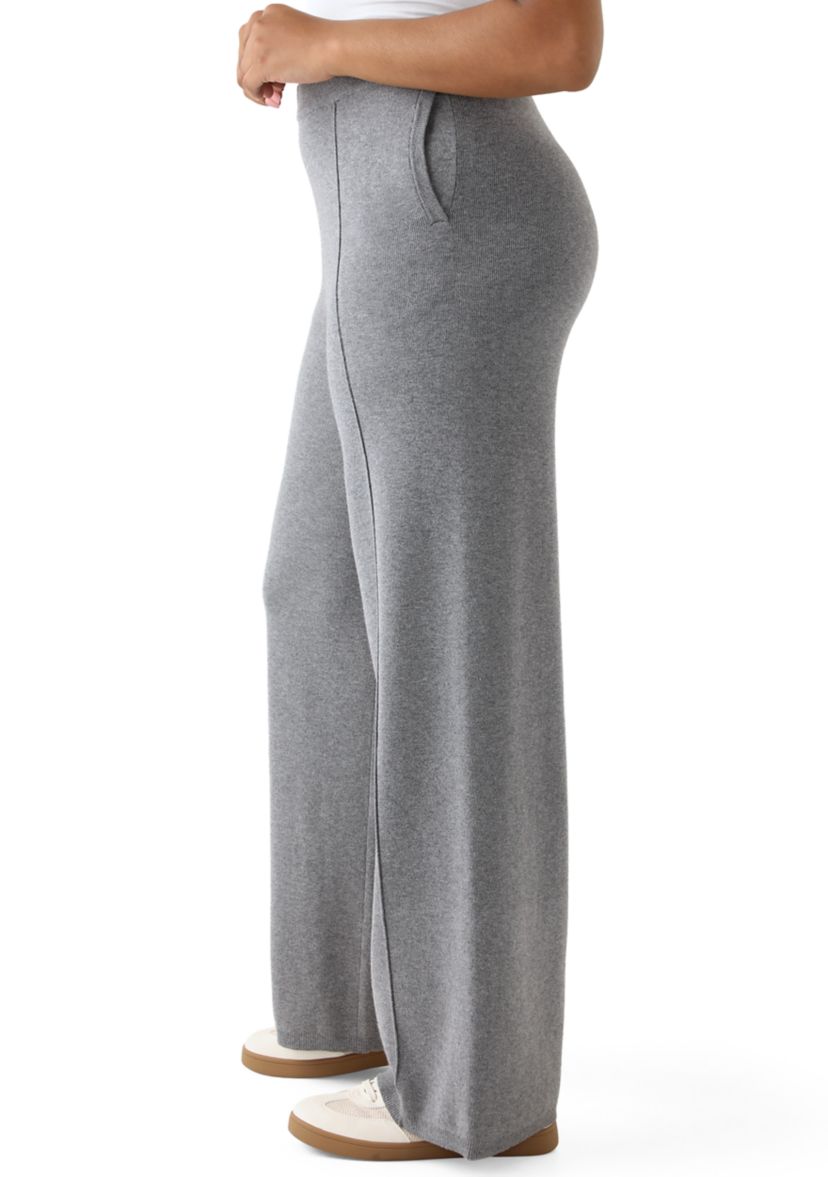 Womens Sweater Pants with Piping