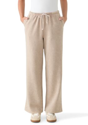 OLIVE + OAK Women's Elastic Waist Wide Leg Pants, XL