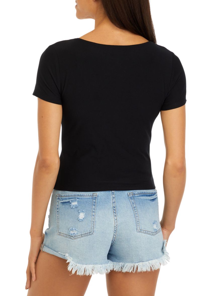 Womens Peached Jersey T-Shirt 