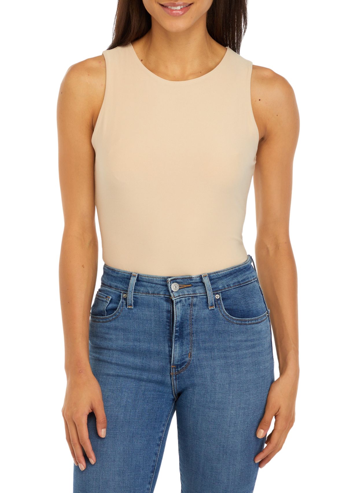 Womens Peached Jersey Bodysuit