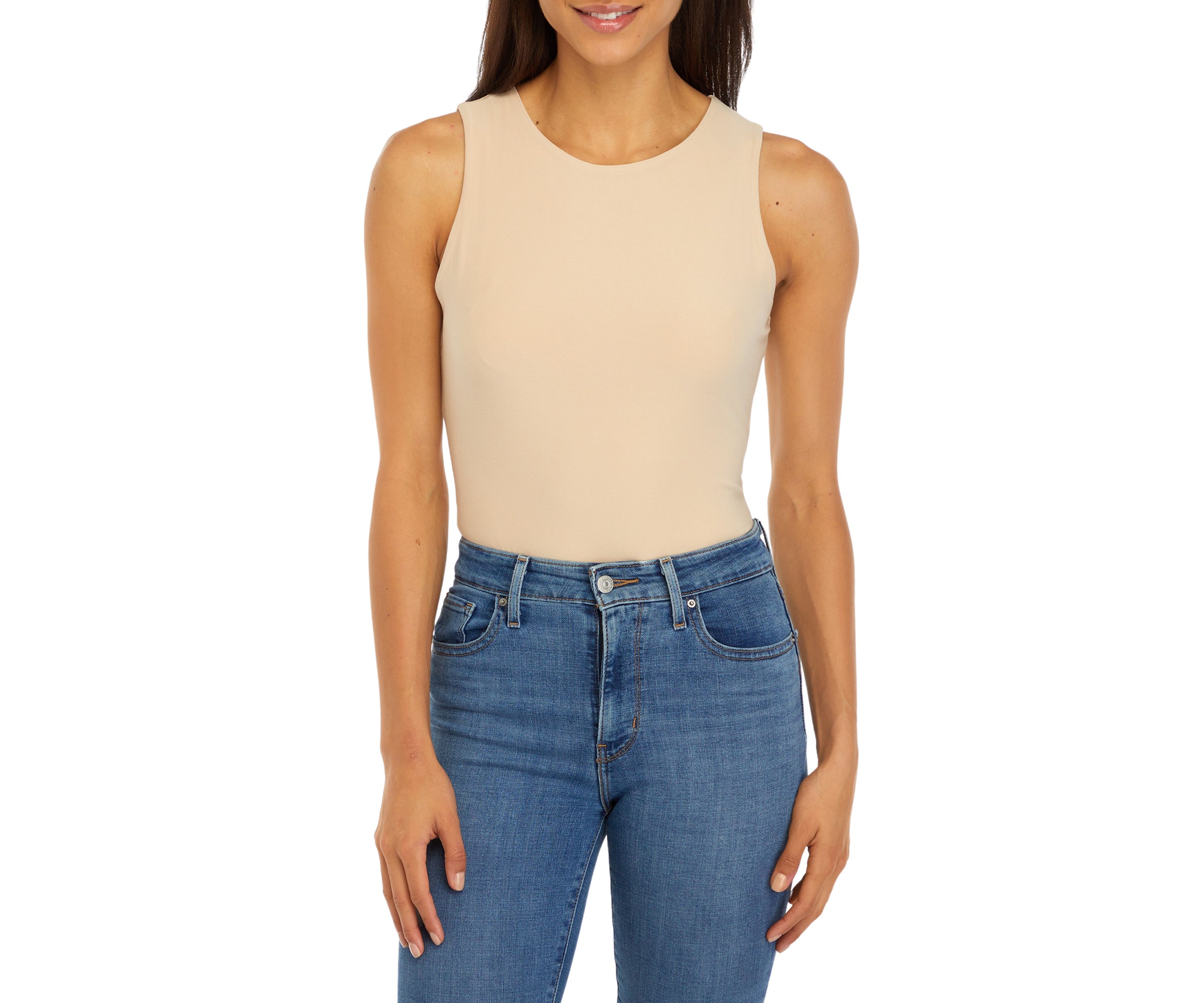Womens Peached Jersey Bodysuit