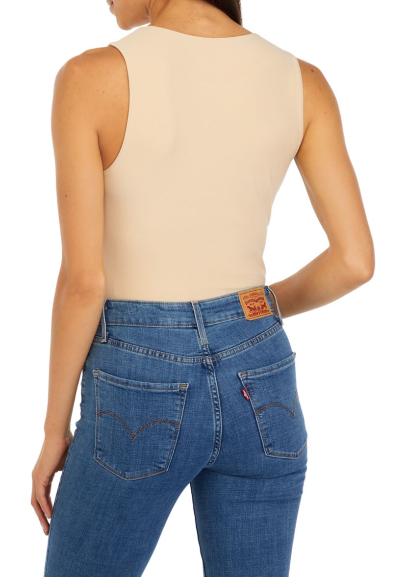 Womens Peached Jersey Bodysuit