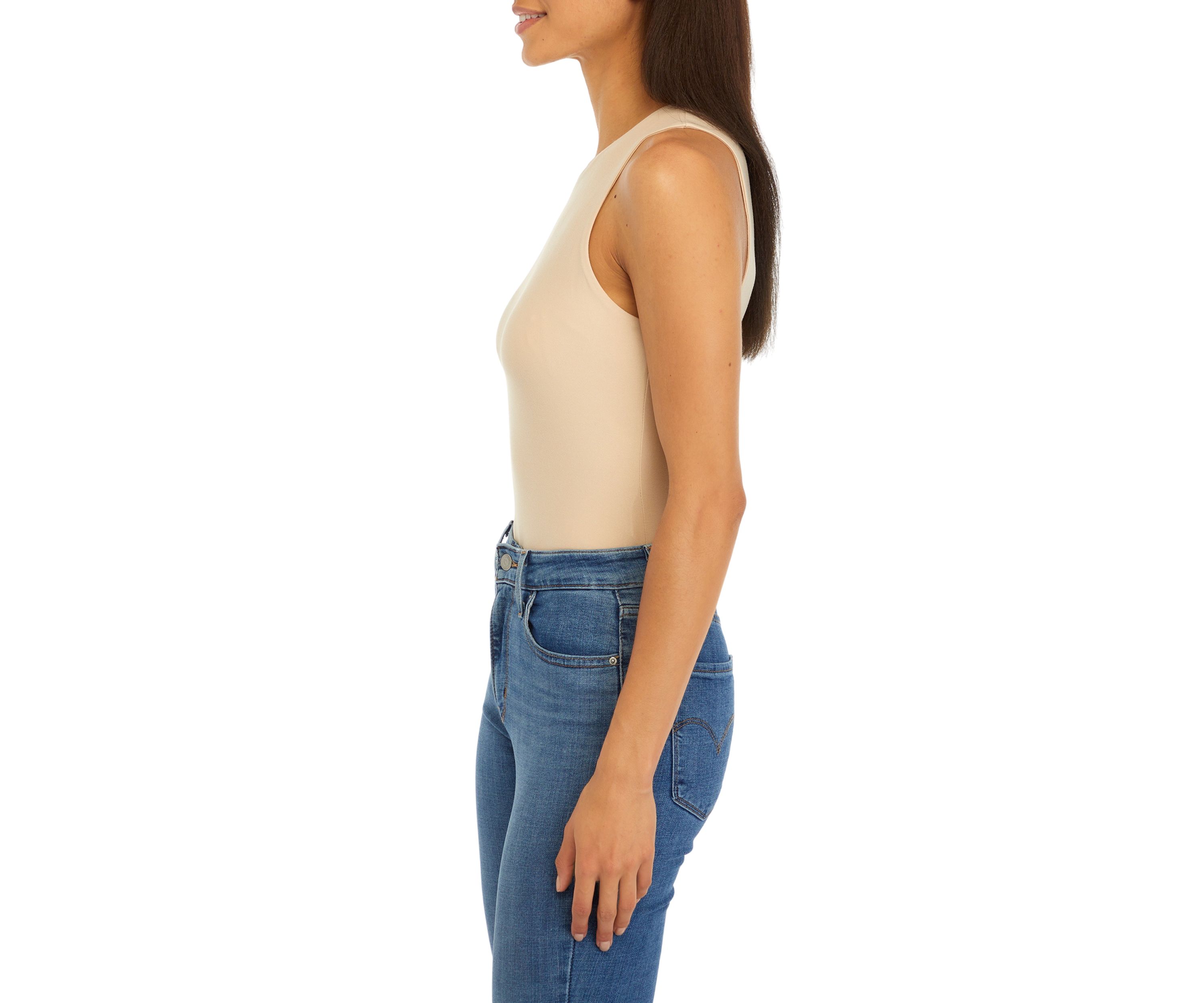 Womens Peached Jersey Bodysuit