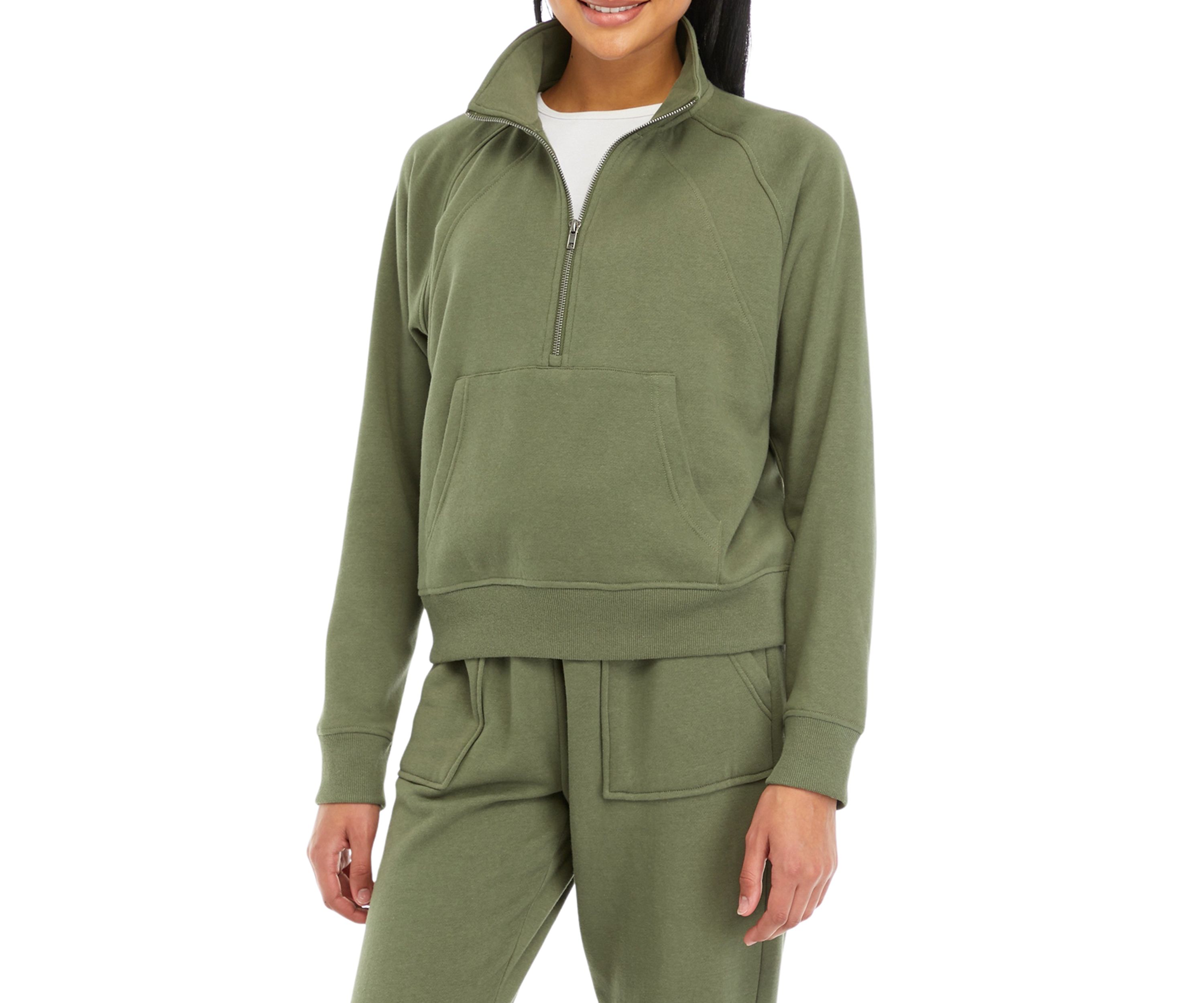 Womens Dolman Sleeve Scuba Pullover