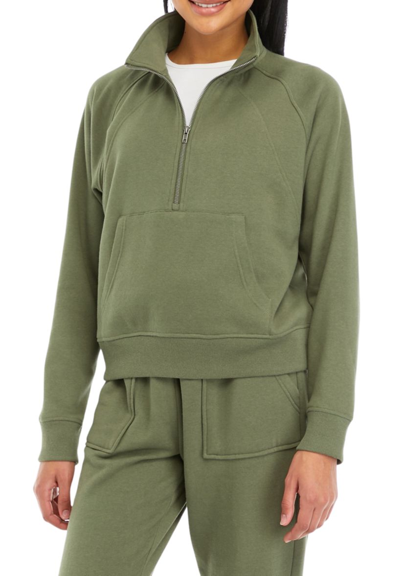 Womens Dolman Sleeve Scuba Pullover