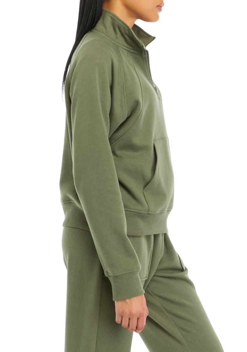 Womens Dolman Sleeve Scuba Pullover