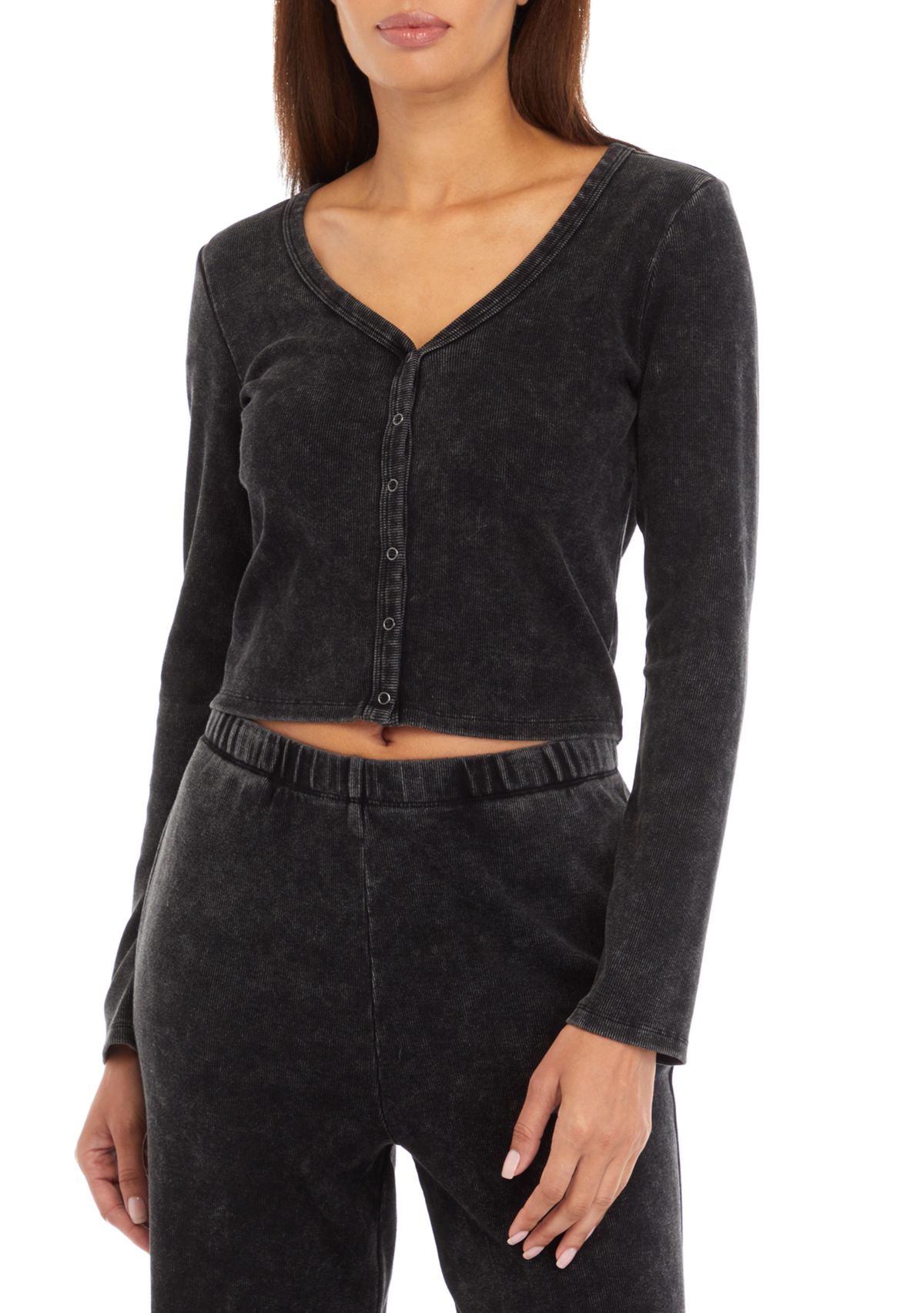 Womens Mineral Wash Cardigan