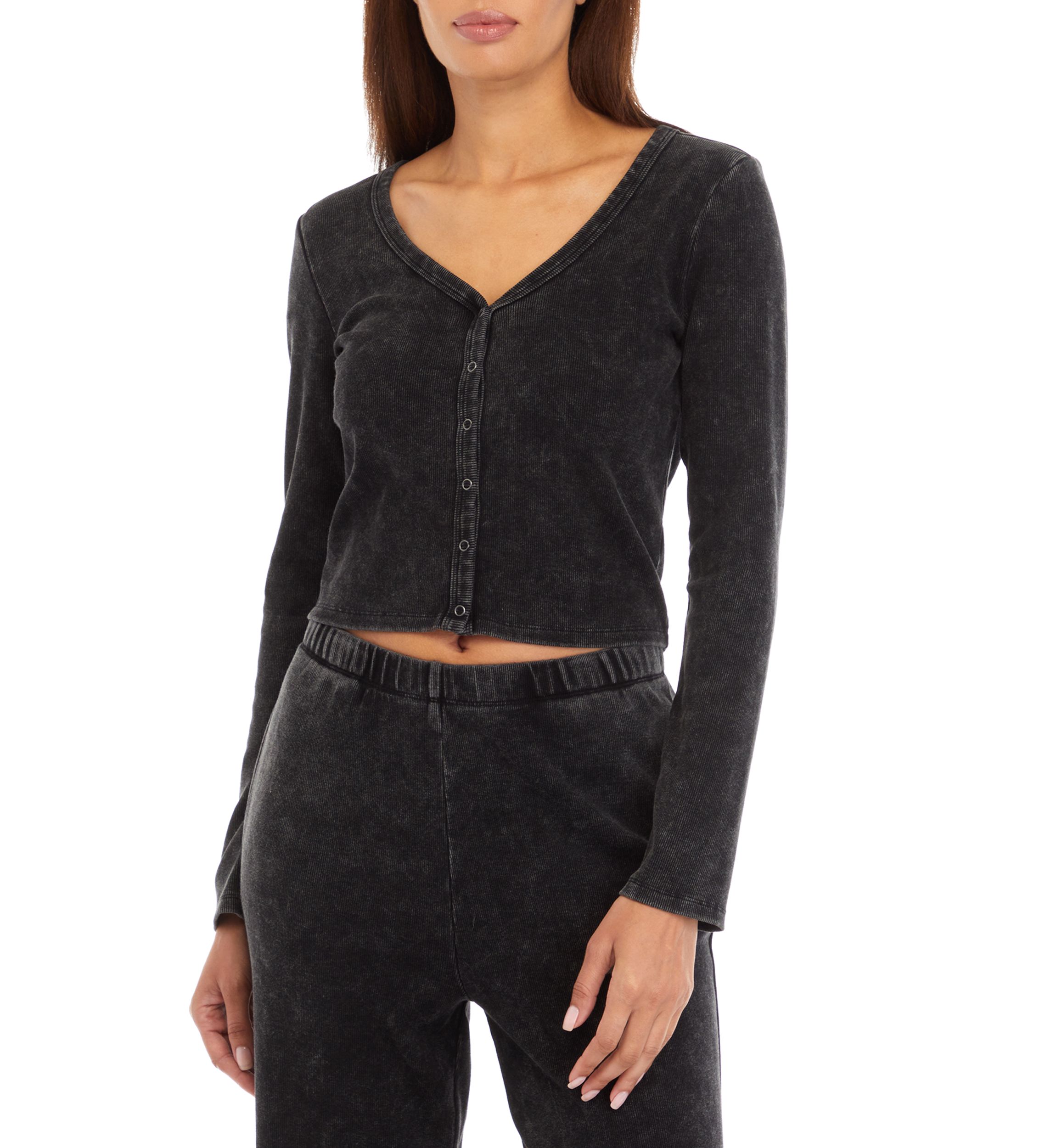 Womens Mineral Wash Cardigan