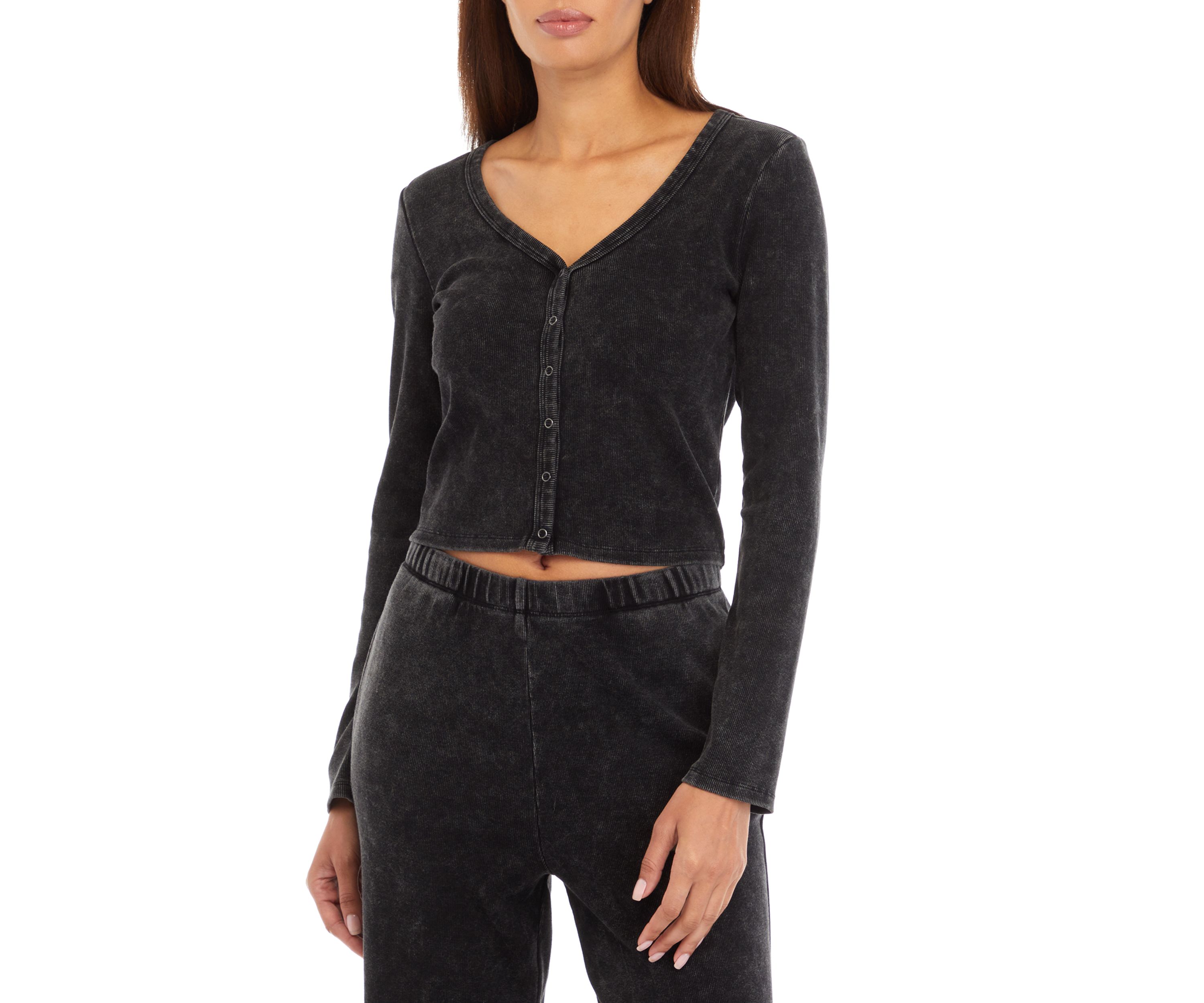 Womens Mineral Wash Cardigan