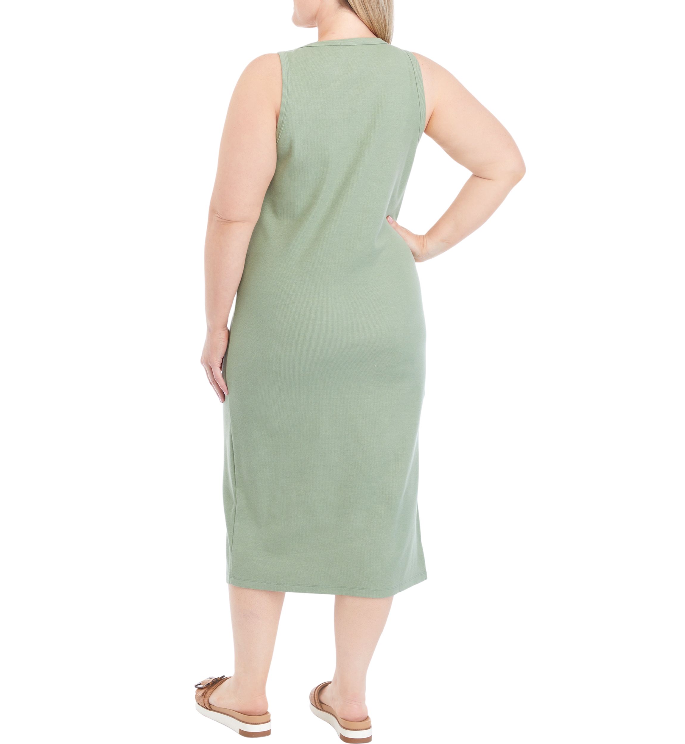slim fit dress slacks Emerald Green Beaded Open Back V Neck Dress With Rhinestones main image 0