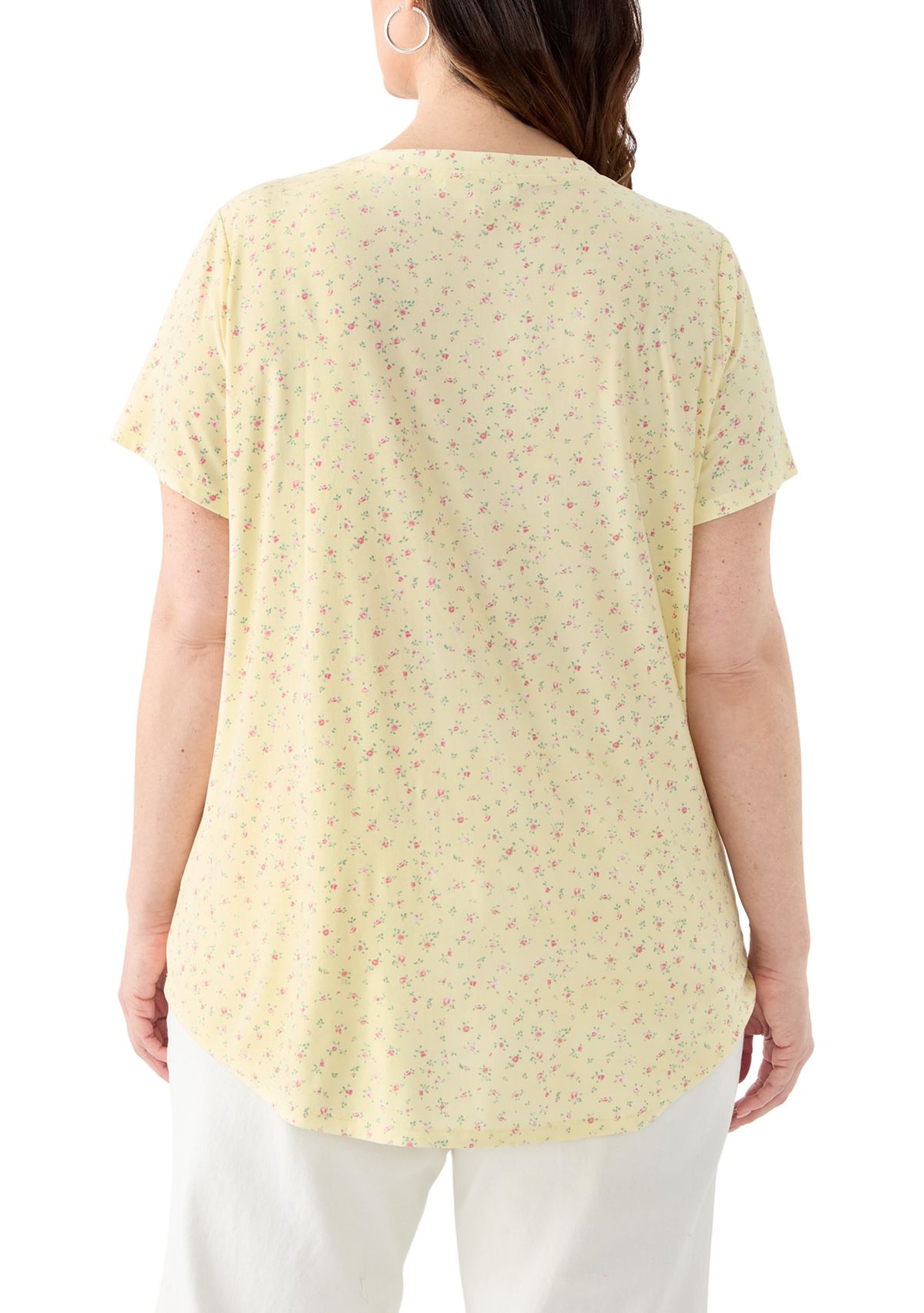 Plus Size Short Sleeve Printed T-Shirt