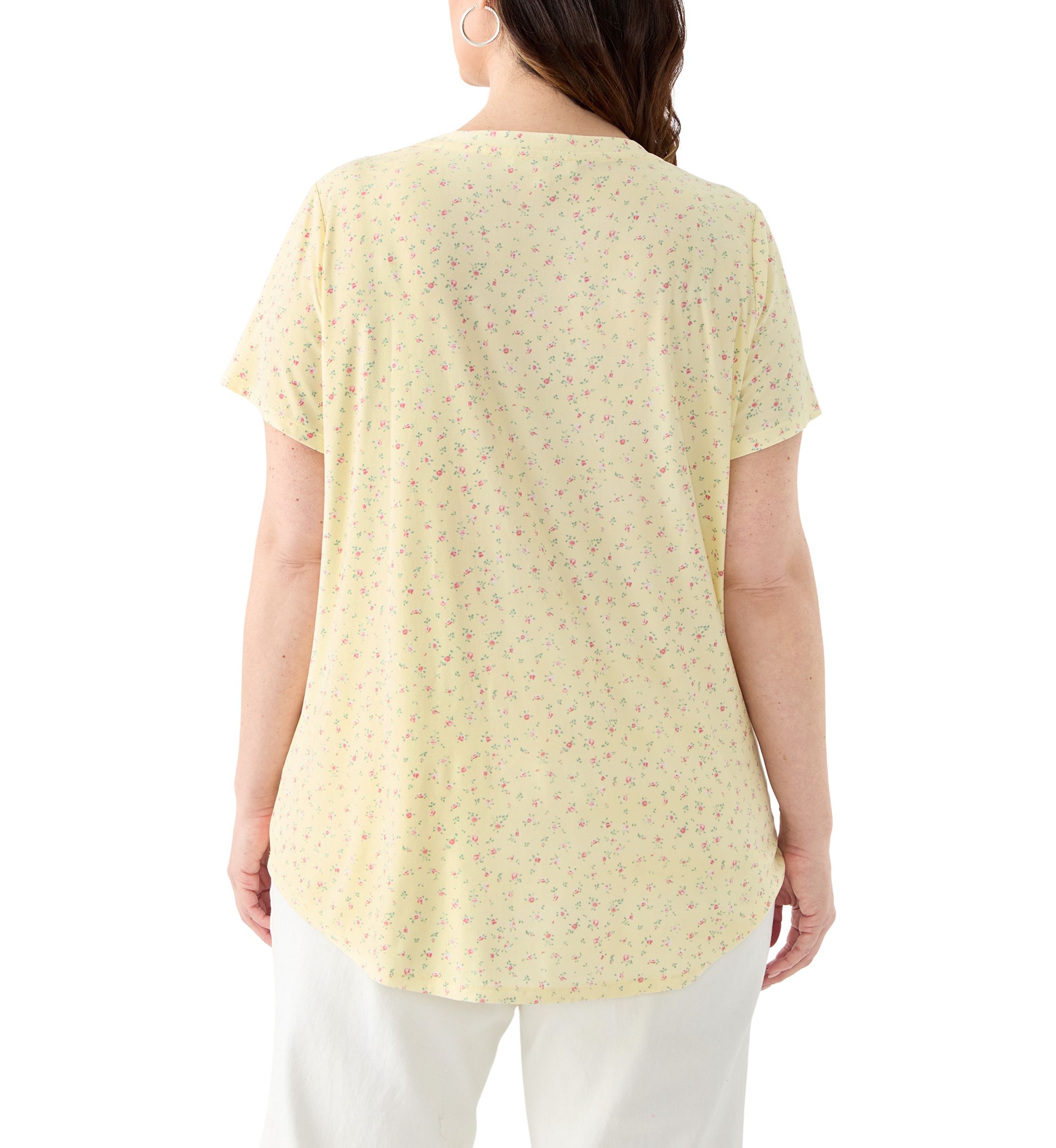 Plus Size Short Sleeve Printed T-Shirt