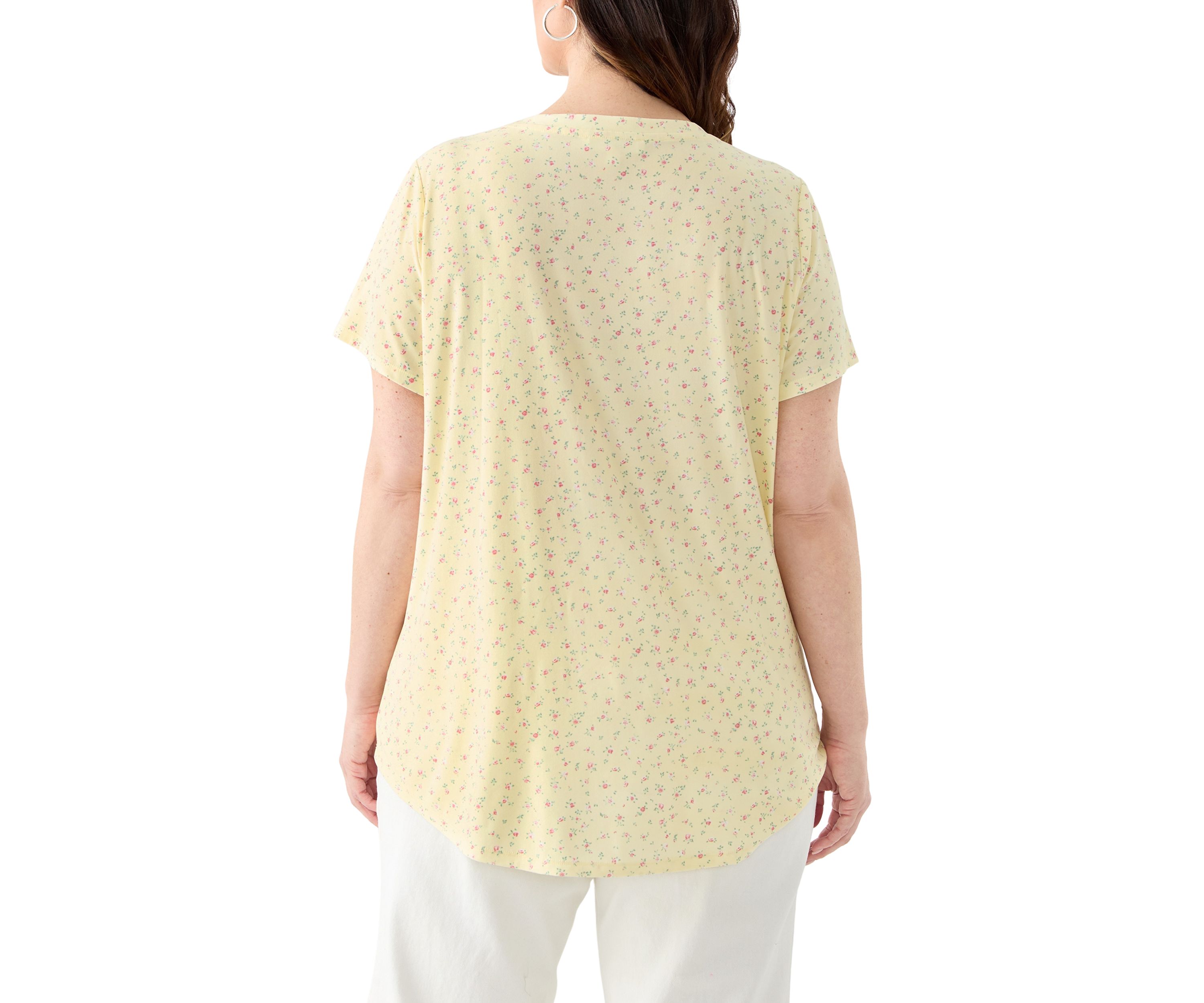 Plus Size Short Sleeve Printed T-Shirt
