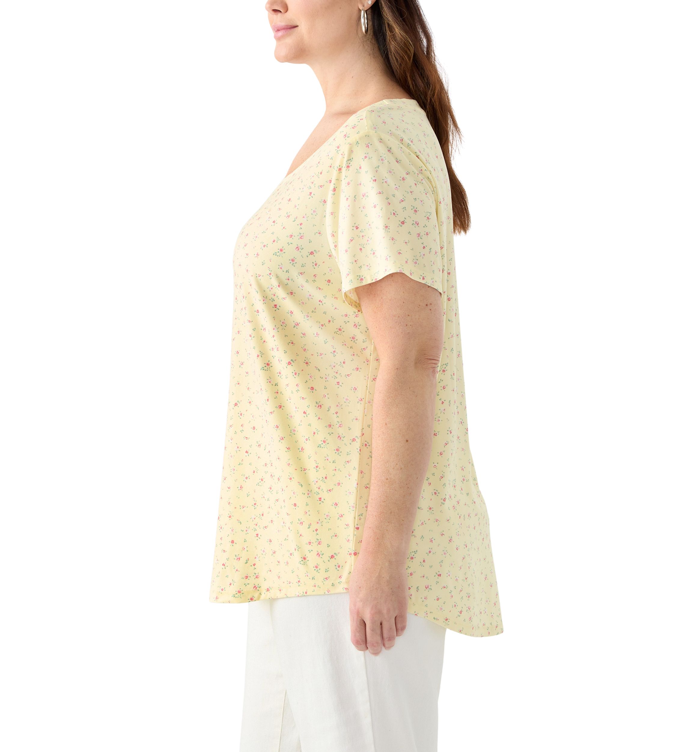 Plus Size Short Sleeve Printed T-Shirt