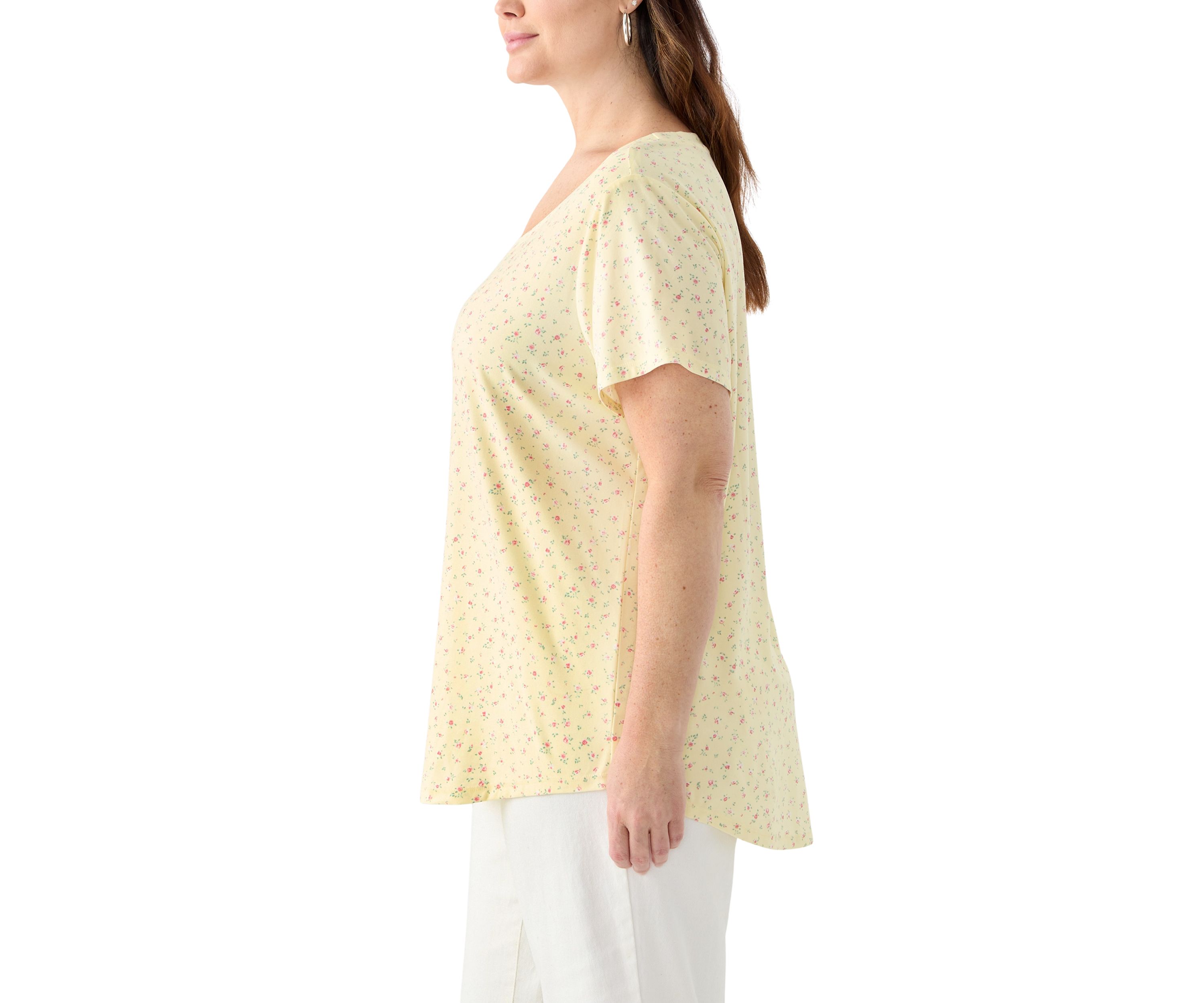 Plus Size Short Sleeve Printed T-Shirt