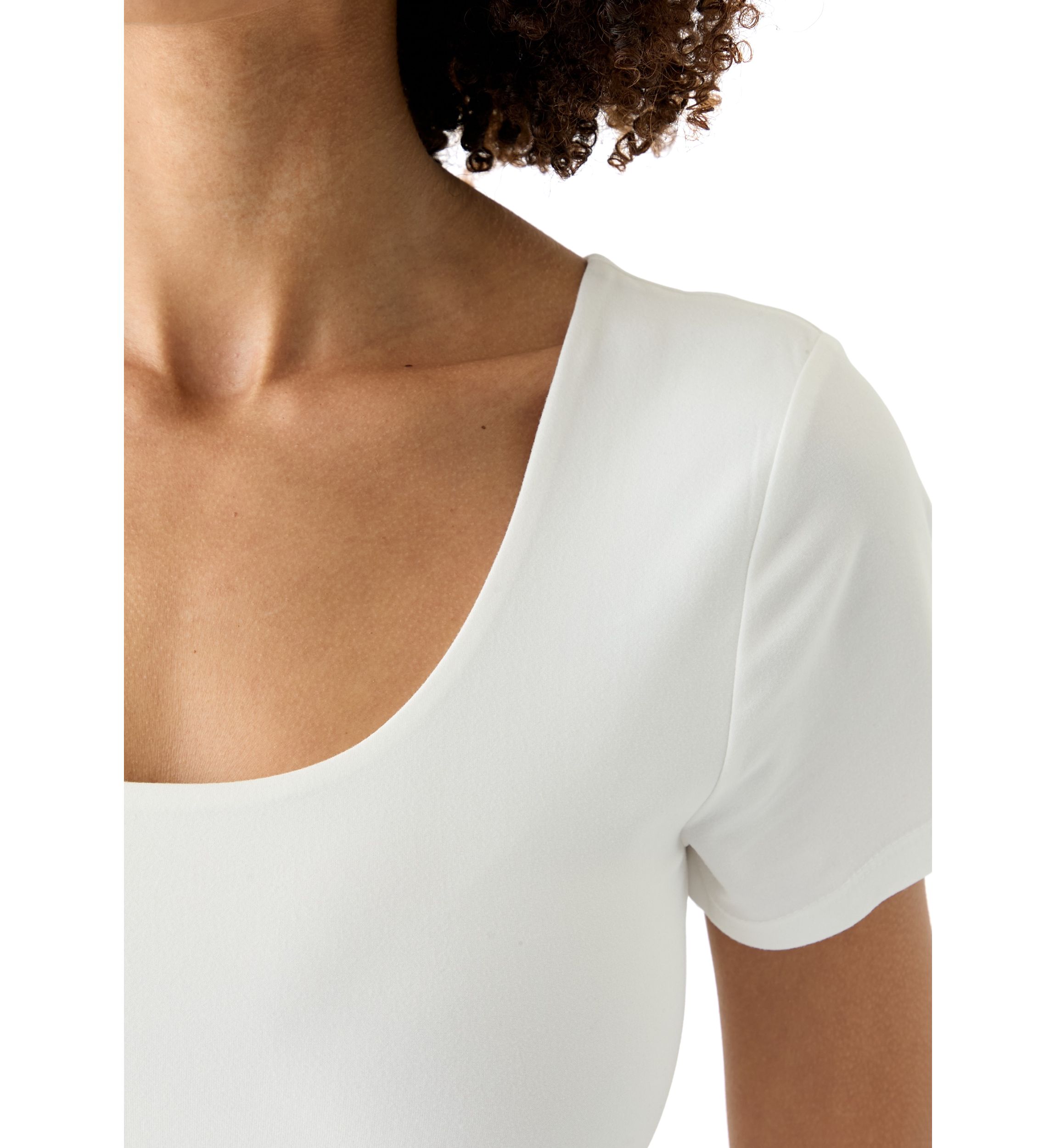 Womens Short Sleeve Peached Jersey T-Shirt 
