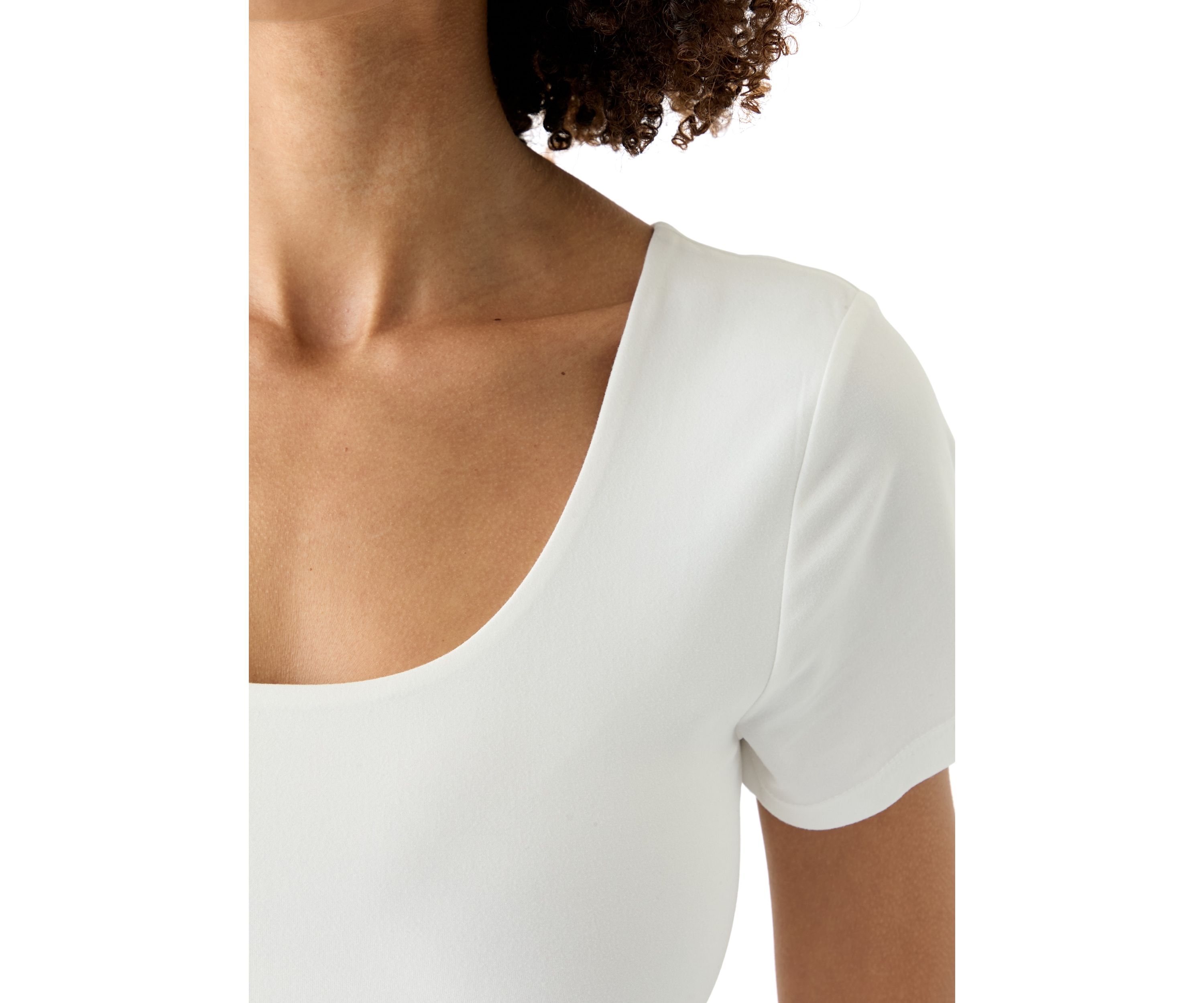Womens Short Sleeve Peached Jersey T-Shirt 