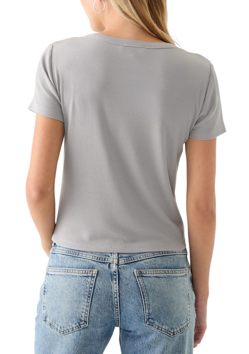 Womens Ribbed Knit Top