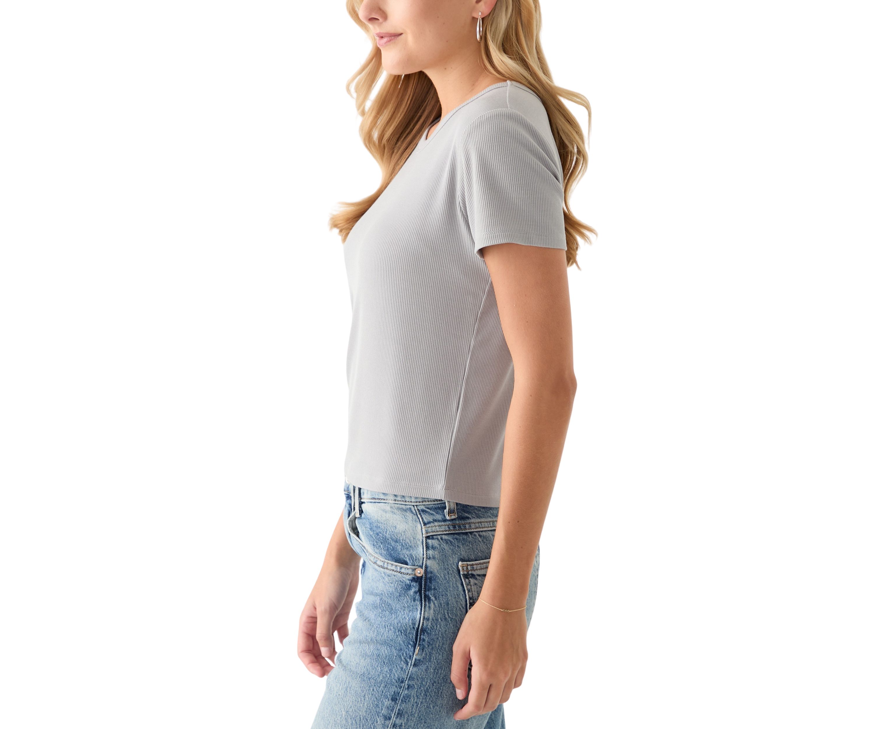 Womens Ribbed Knit Top