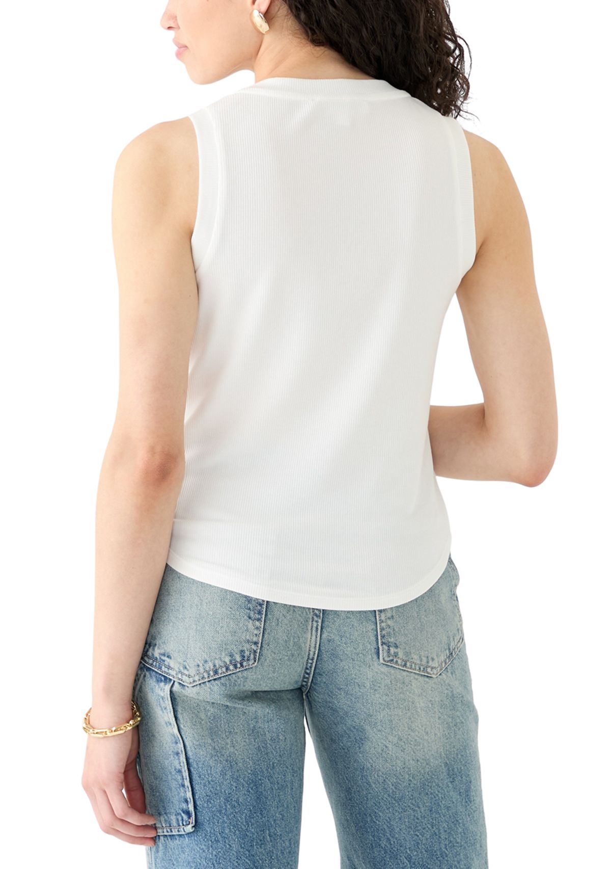 Womens Ribbed Knit Tank Top