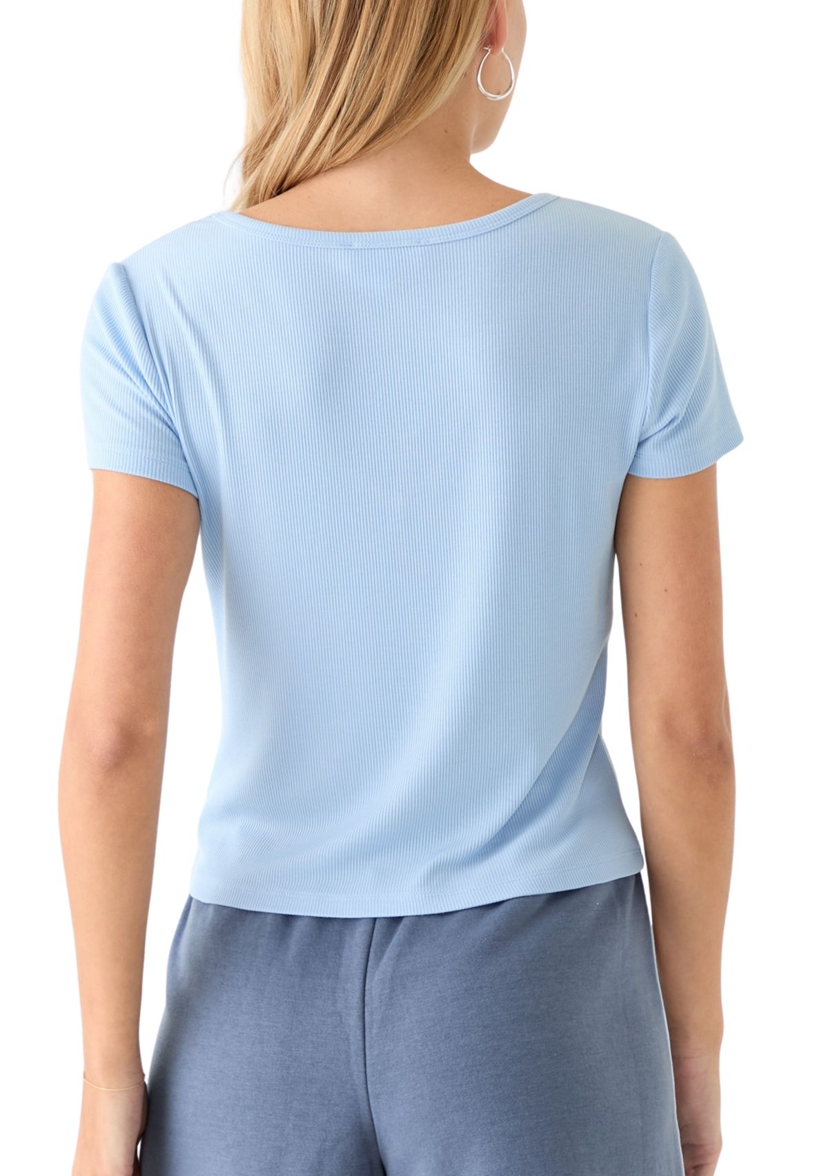 Womens Ribbed Knit Top