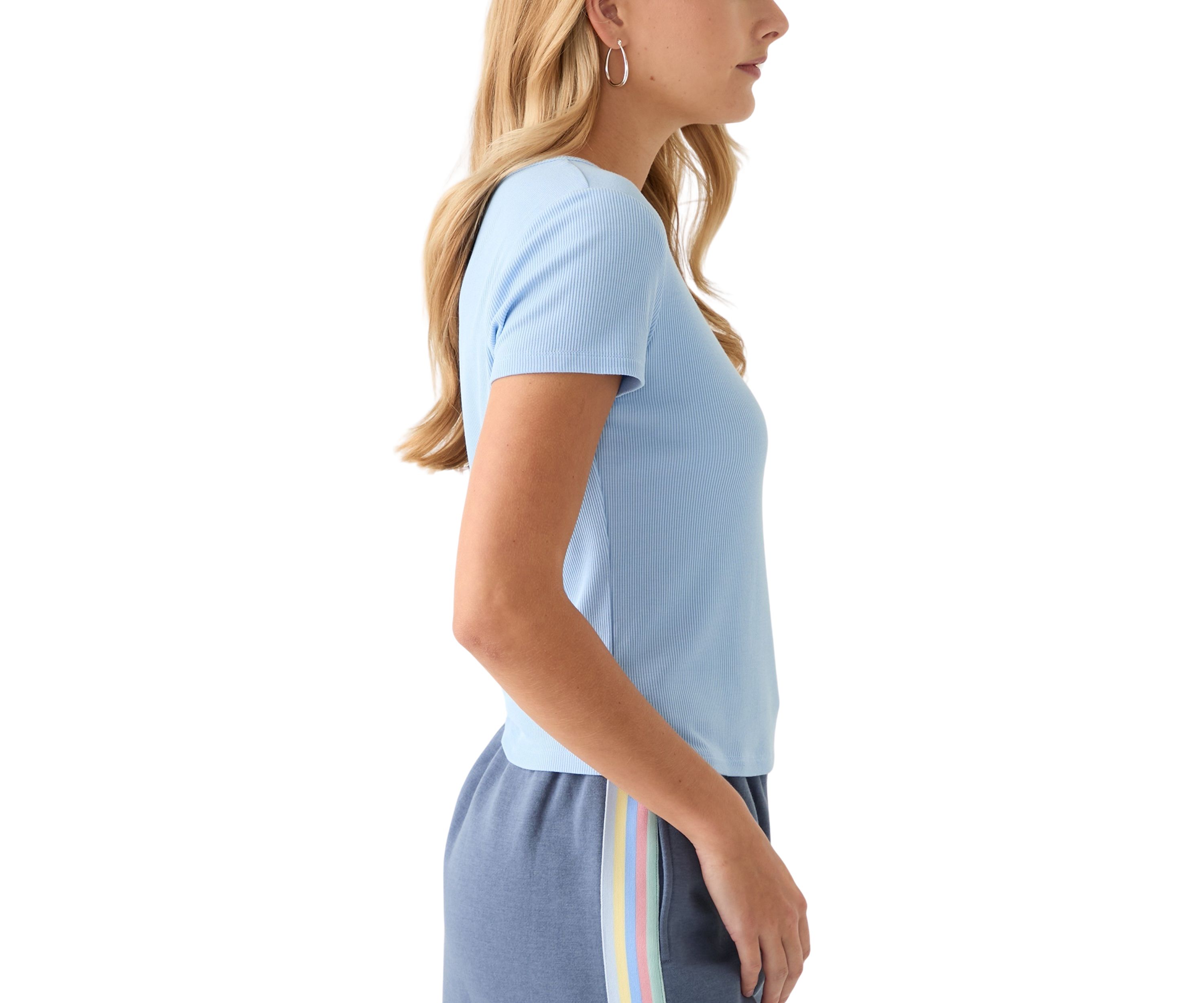 Womens Ribbed Knit Top
