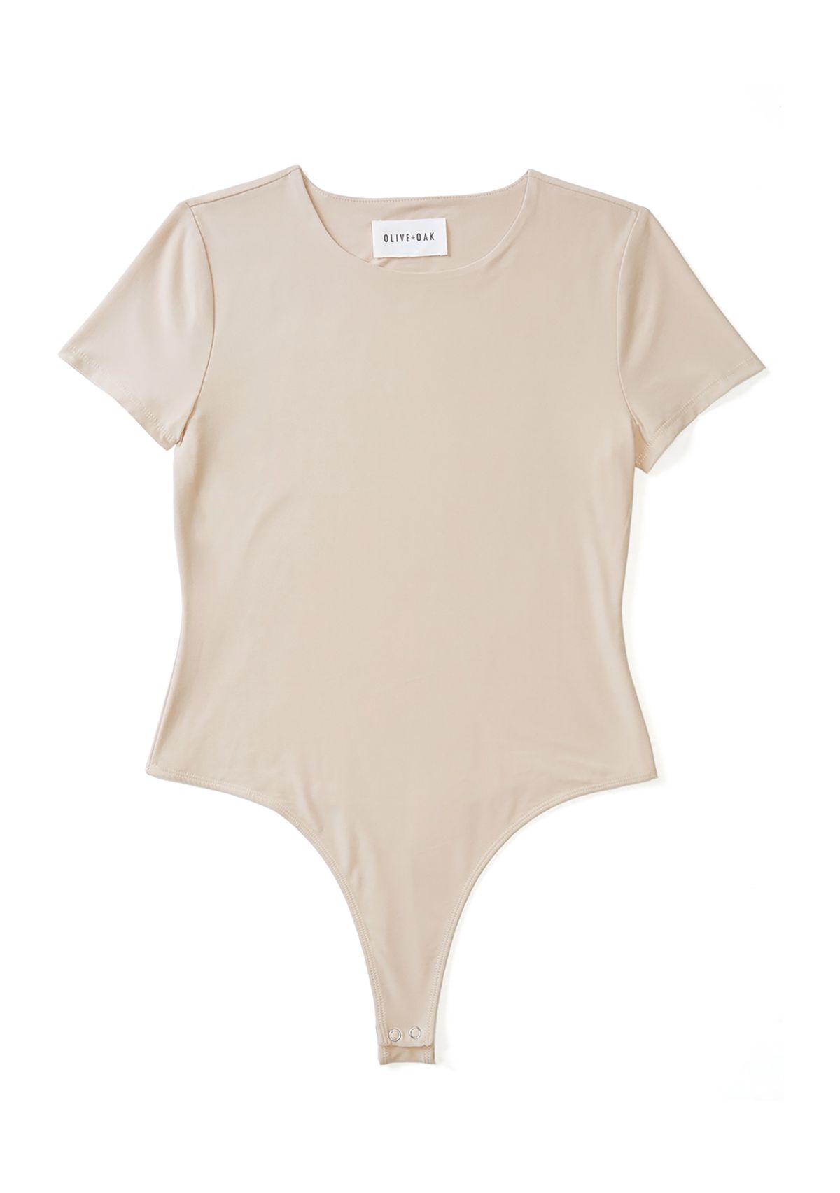 Womens Short Sleeve Peached Jersey Bodysuit