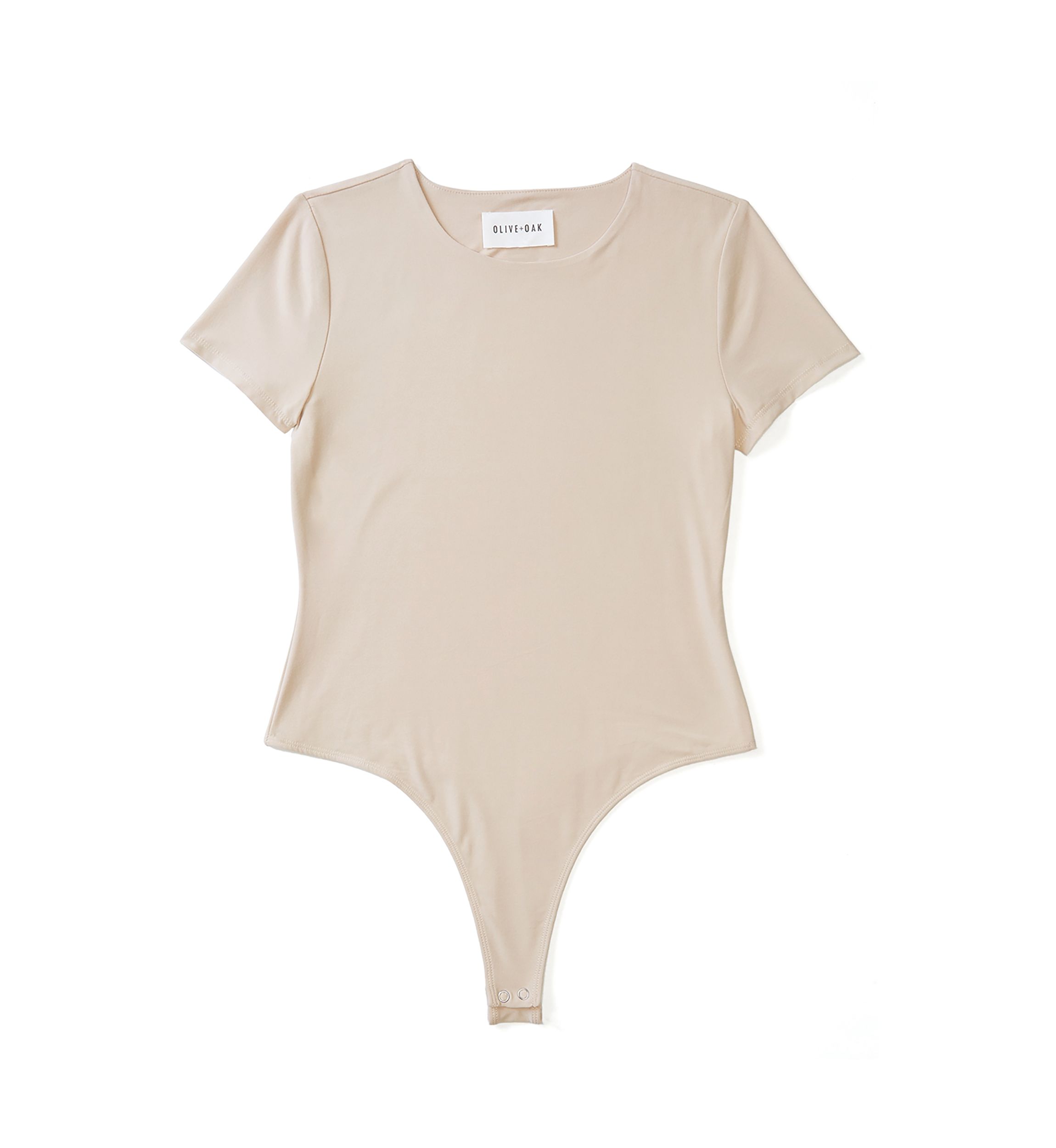 Womens Short Sleeve Peached Jersey Bodysuit