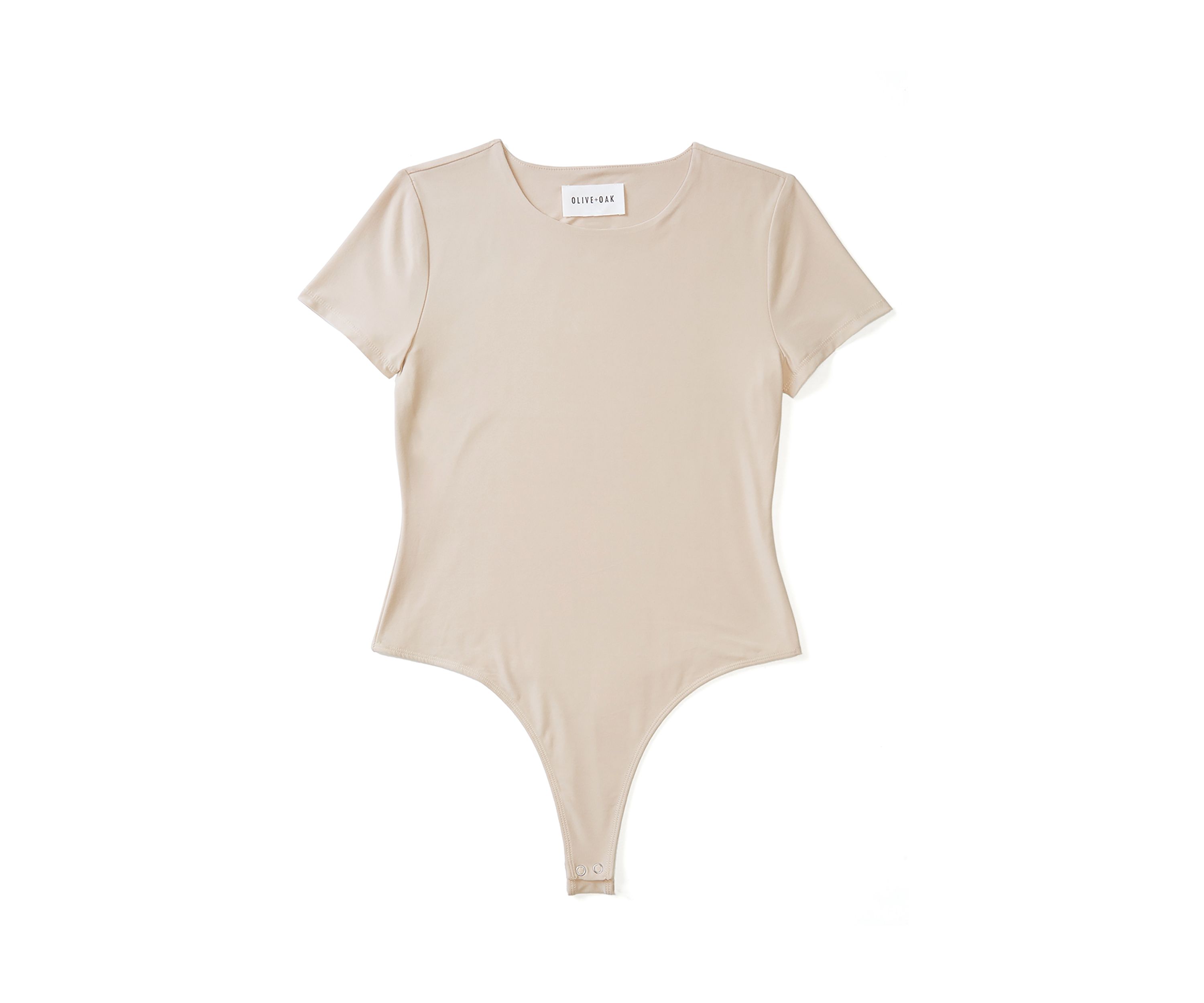 Womens Short Sleeve Peached Jersey Bodysuit