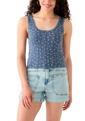 OLIVE + OAK Women's Knit Tank Top, Navy Blue, XL