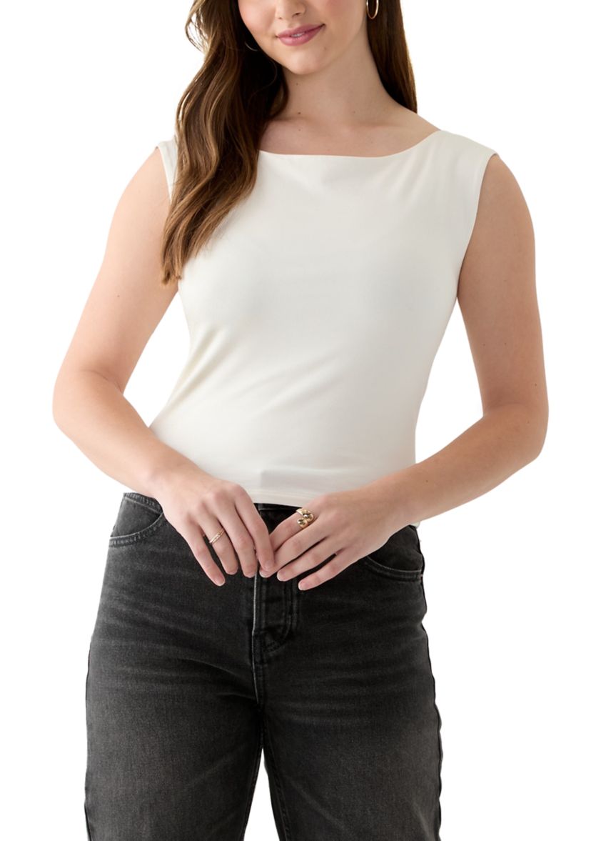 Womens Boat Neck Tank Top