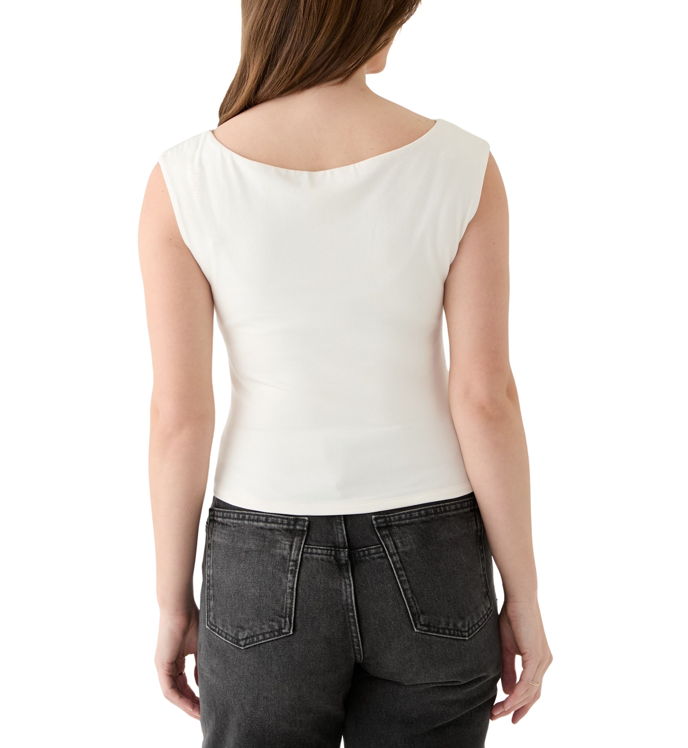 Womens Boat Neck Tank Top
