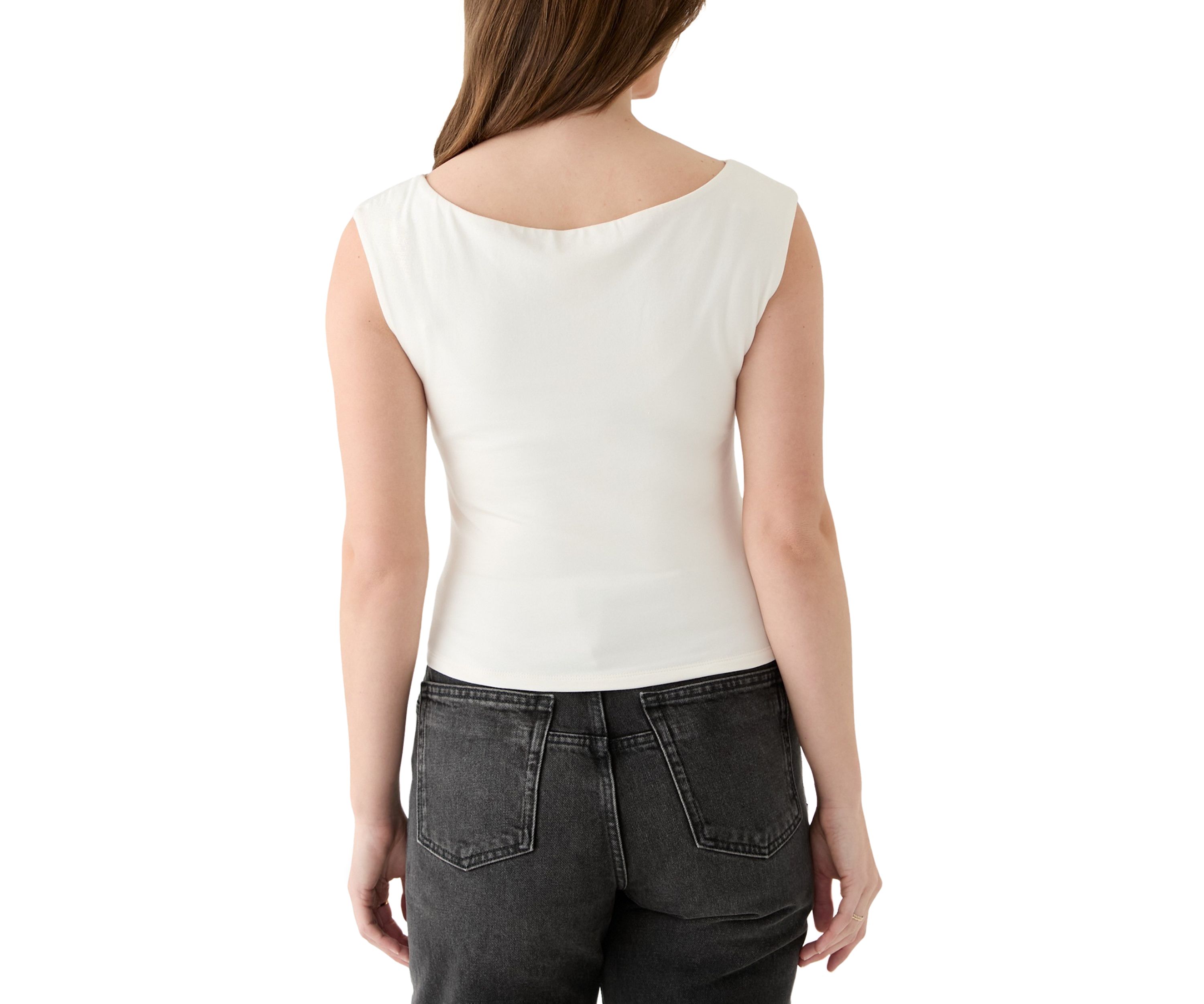 Womens Boat Neck Tank Top