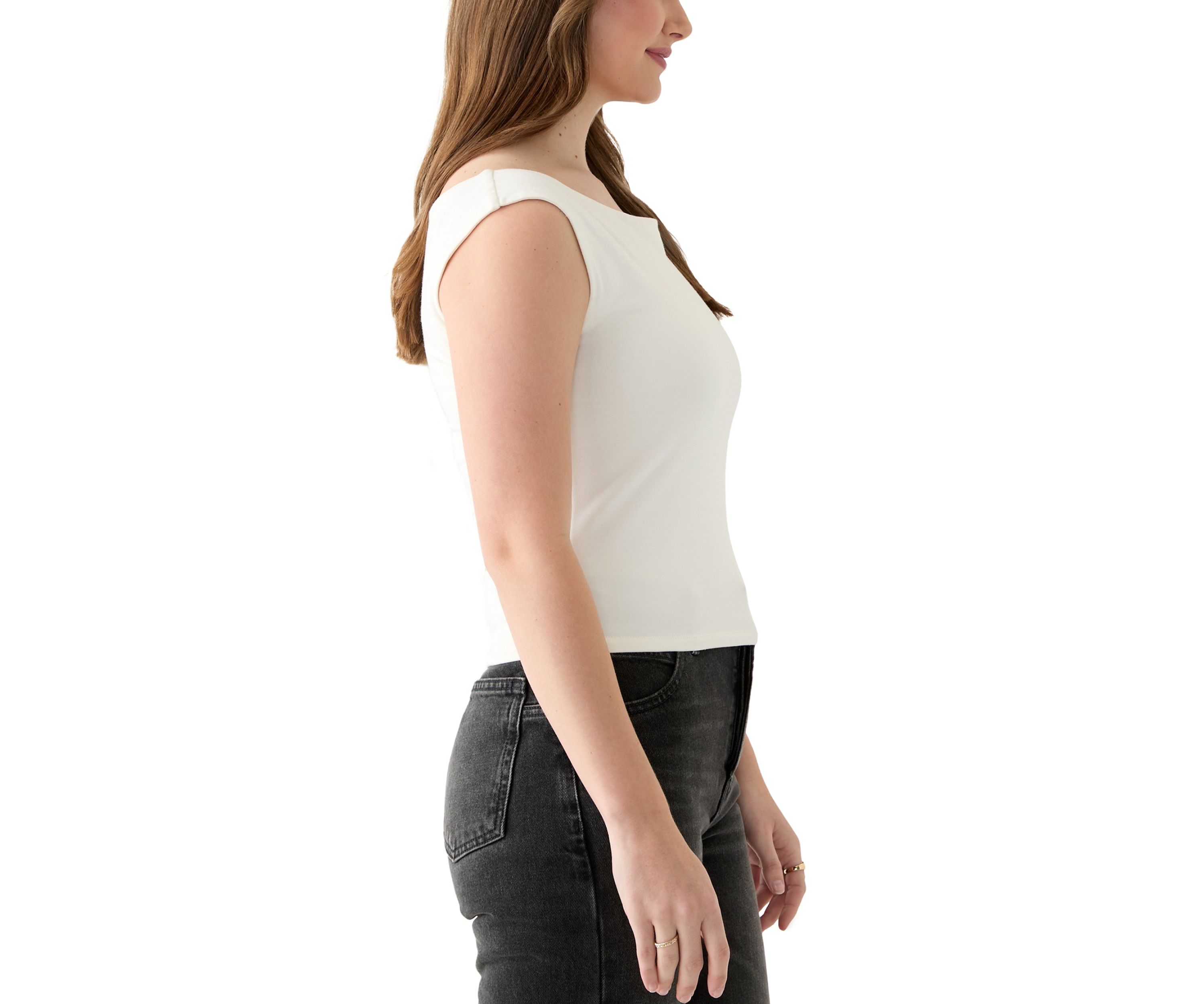 Womens Boat Neck Tank Top