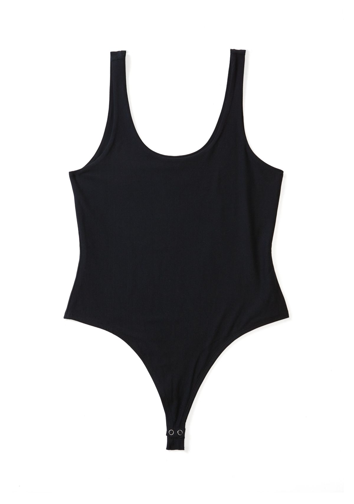 Womens Scoop Neck Double Layer Bodysuit