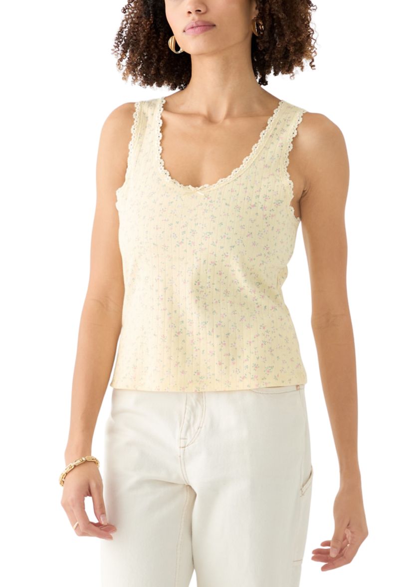 Womens Pointelle Tank Top