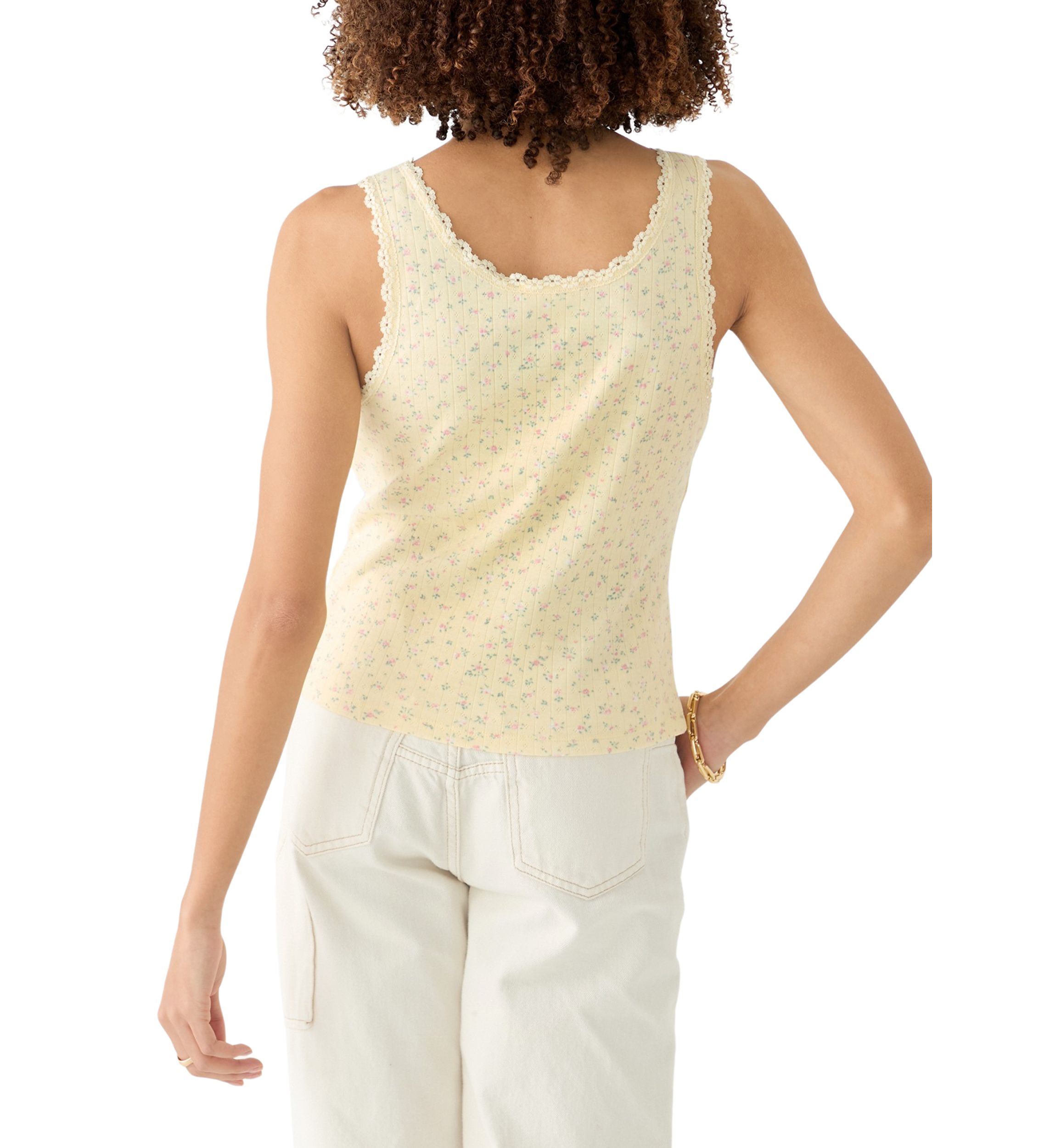 Womens Pointelle Tank Top