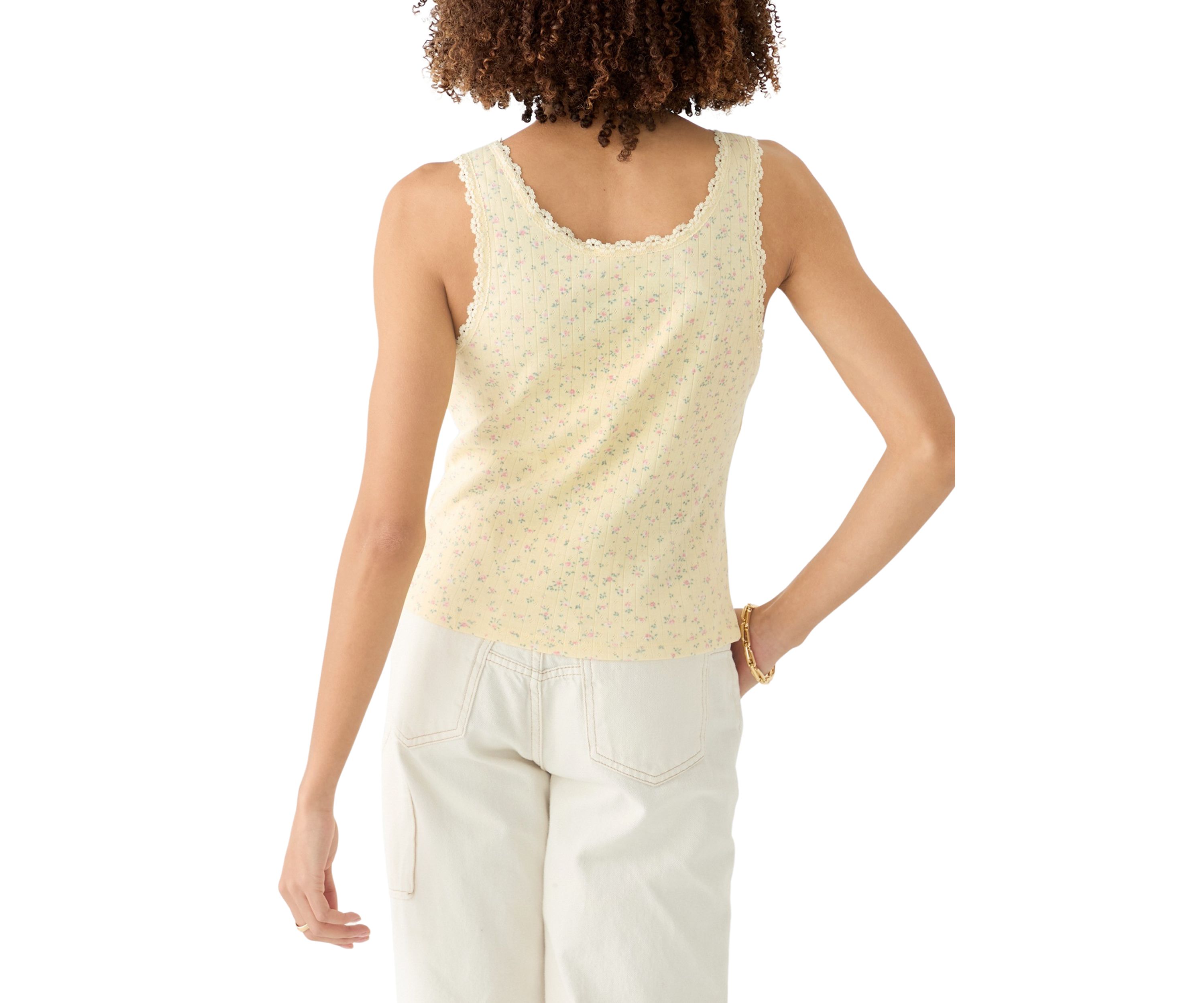 Womens Pointelle Tank Top