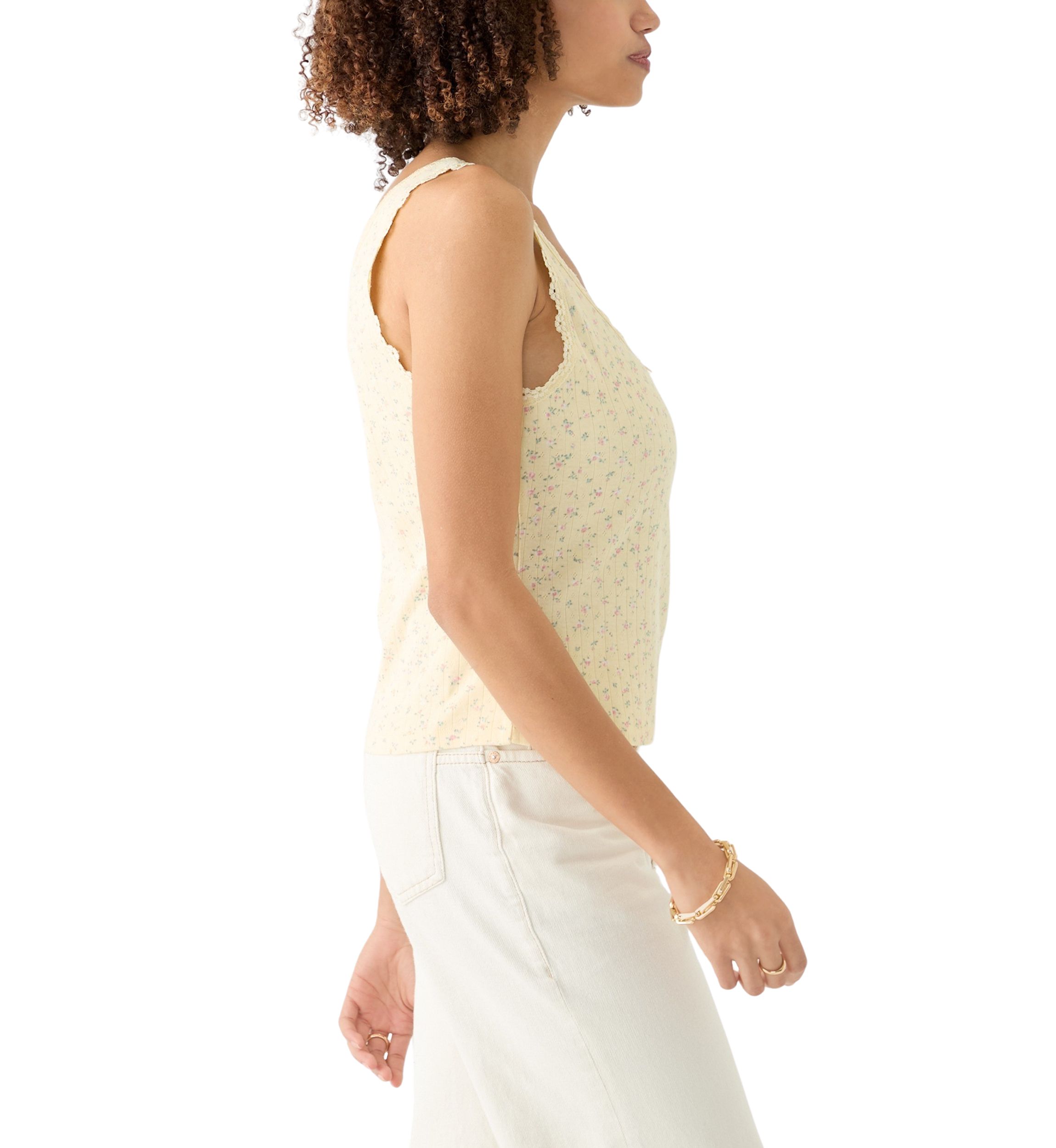 Womens Pointelle Tank Top